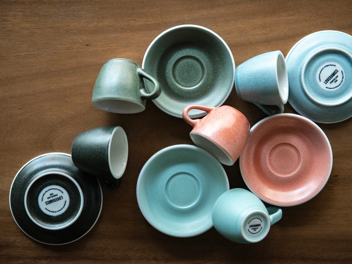 Loveramics | Egg 80ml Espresso Cup & Saucer - Mineral Colours