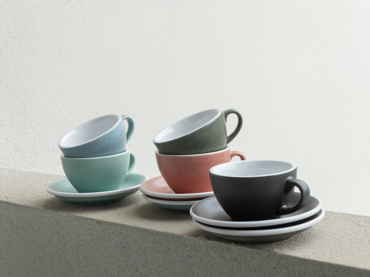 Loveramics | Egg 250ml Cappuccino Cup & Saucer - Mineral Colours