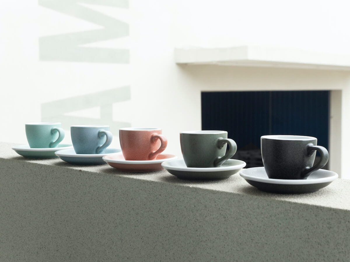 Loveramics | Egg 150ml Flat White Cup & Saucer - Mineral Colours