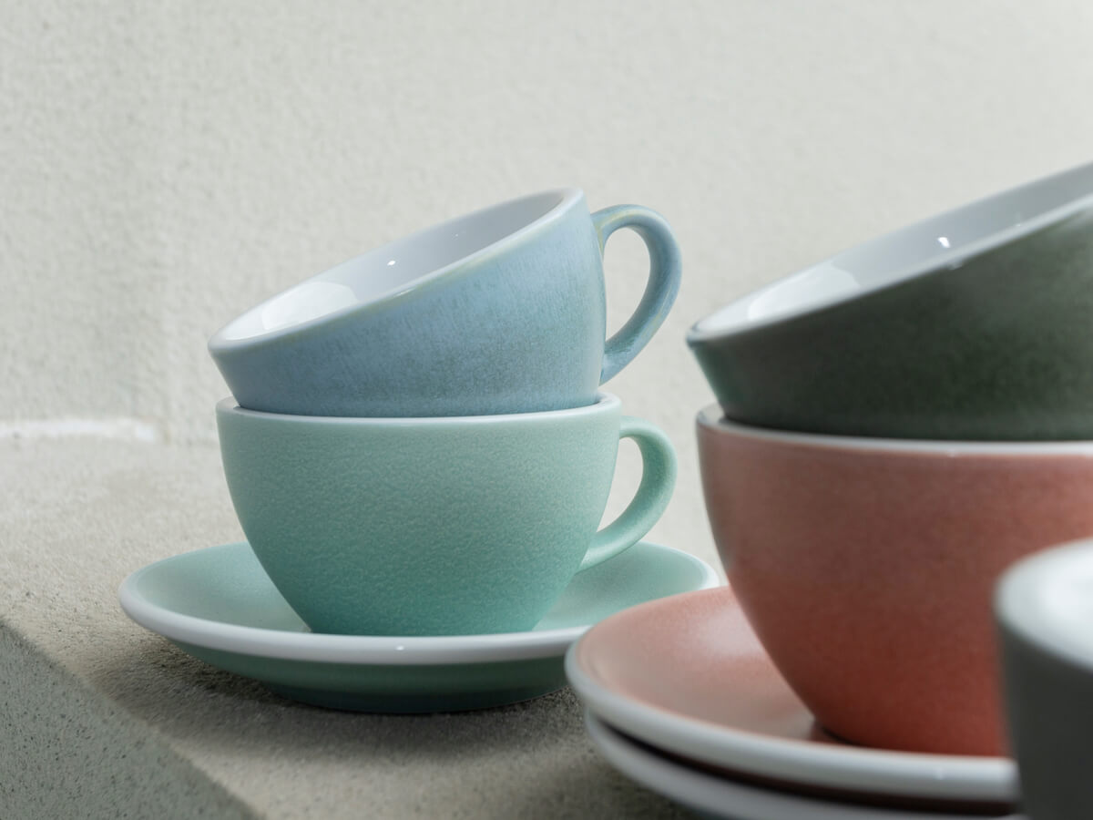 Loveramics | Egg 200ml Cappuccino Cup & Saucer - Mineral Colours