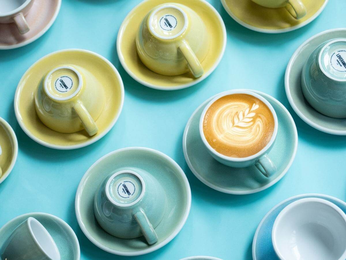 Loveramics | Egg 250ml Cappuccino Cup & Saucer - Potters Colours