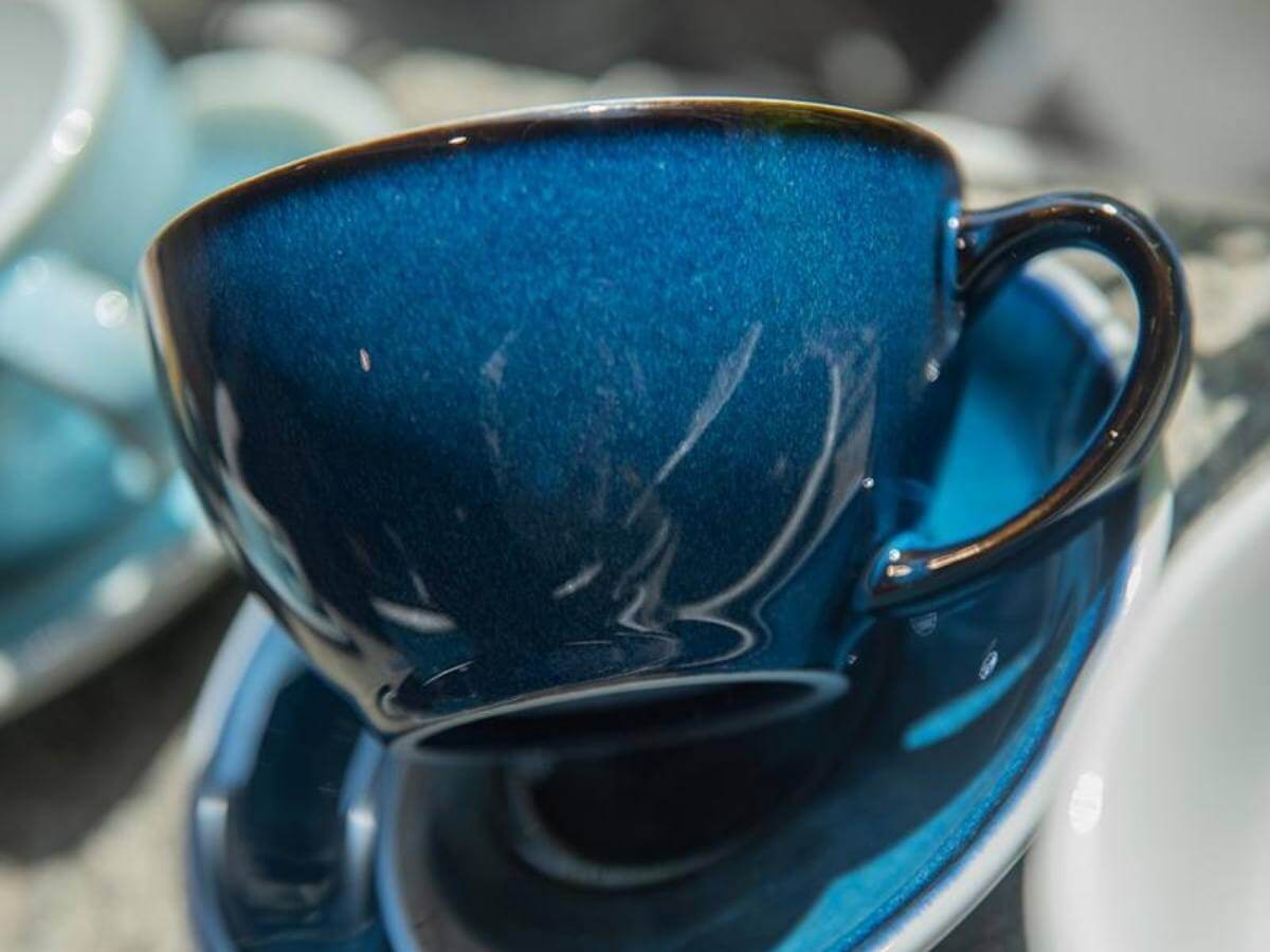 Loveramics | Egg 250ml Cappuccino Cup & Saucer - Potters Colours