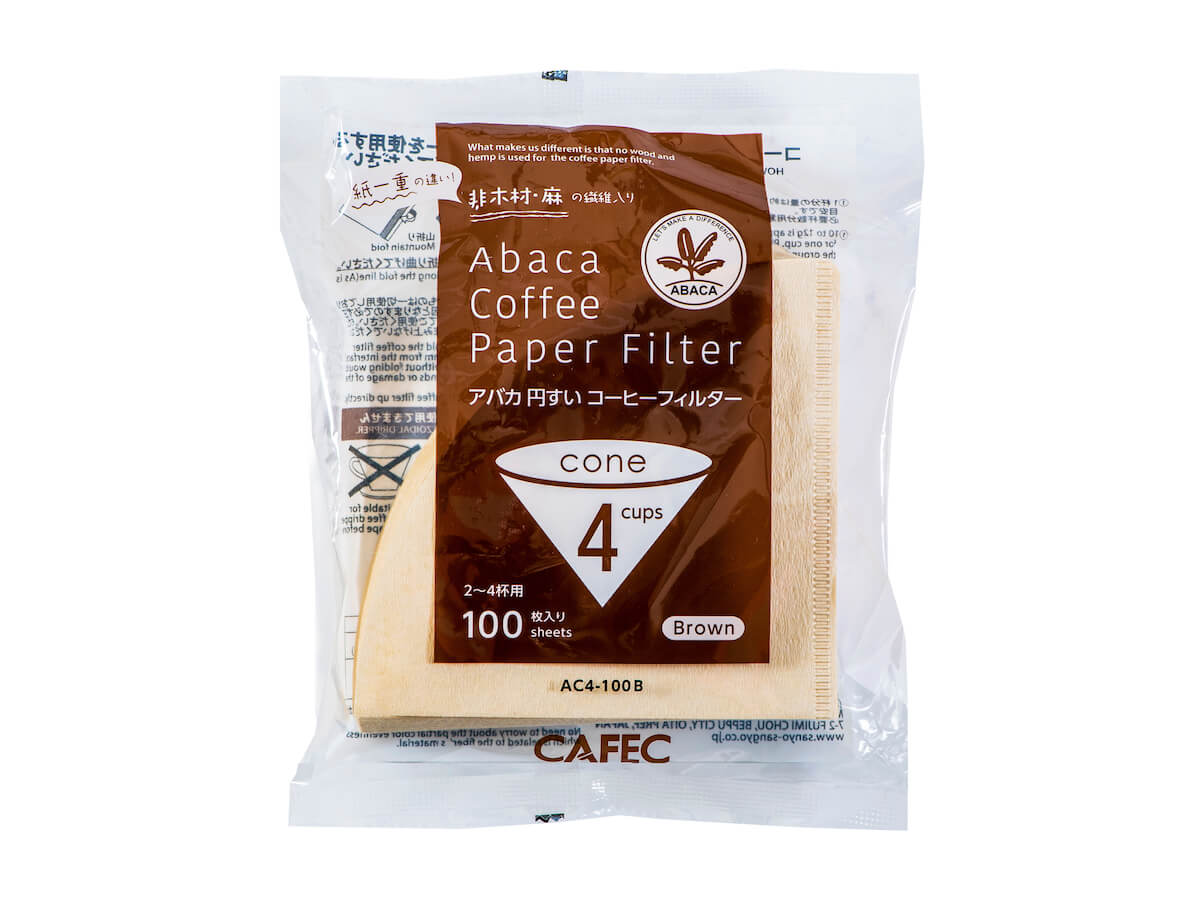 CAFEC | Abaca Conical Coffee Paper Filters (100pk)