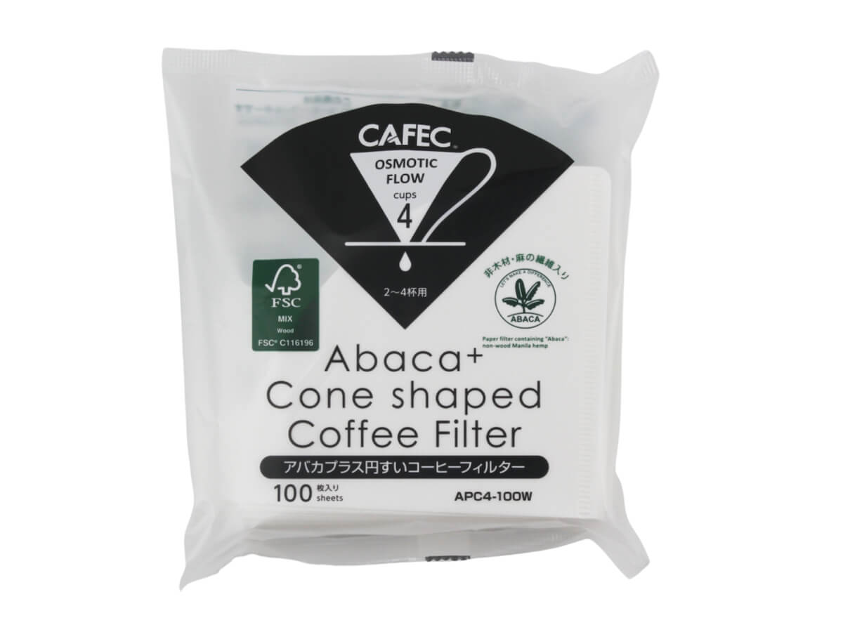 CAFEC | Abaca+ Conical Coffee Paper Filters (100pk)