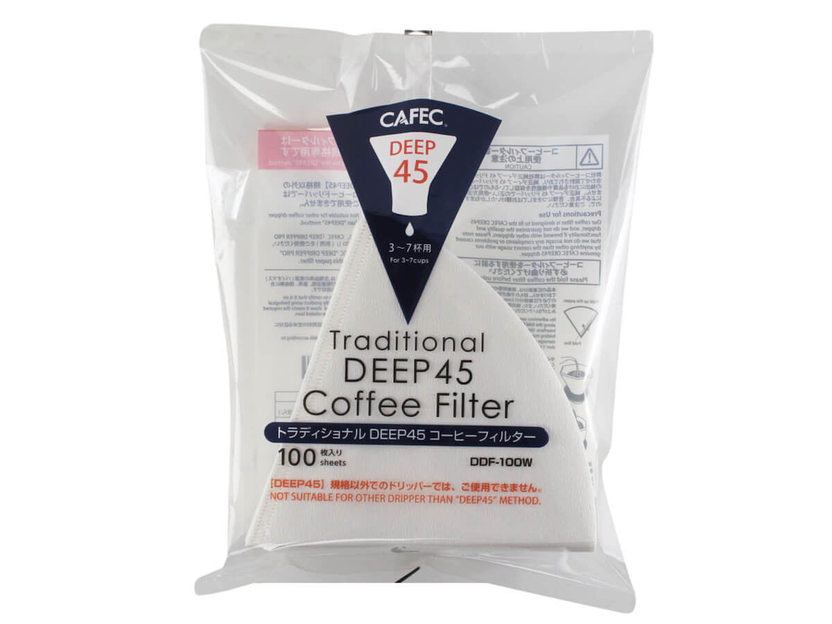 CAFEC | Traditional Deep 45 Coffee Paper Filters (100pk)