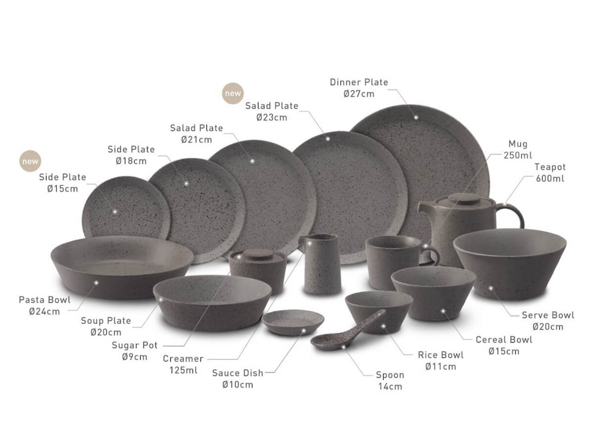 Loveramics | Stone 16pc Bundle for 4 People - Western