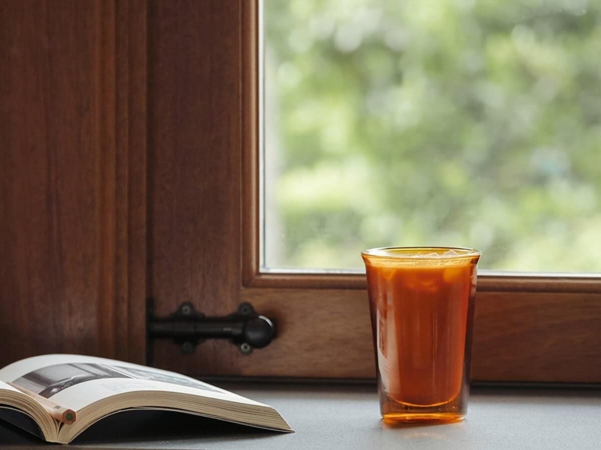 Kinto | Cast Amber Double Wall Glass