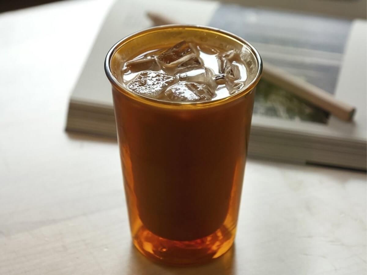 Kinto | Cast Amber Double Wall Glass