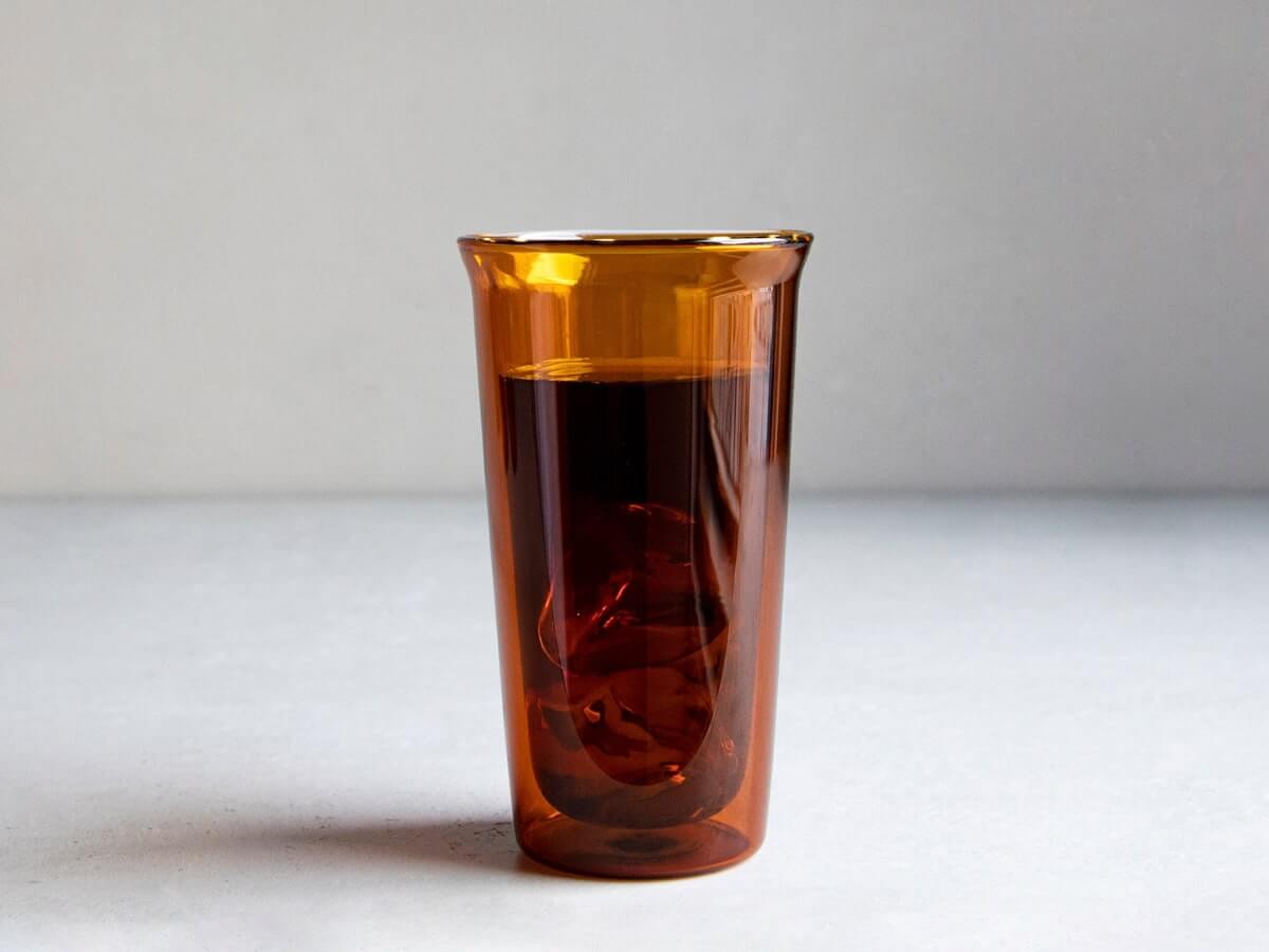 Kinto | Cast Amber Double Wall Glass
