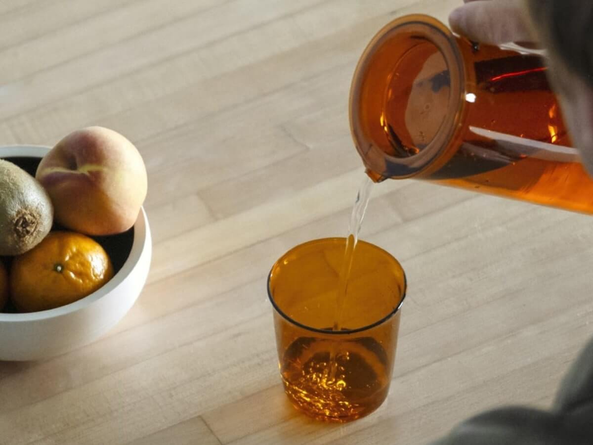 Kinto | Cast Amber Glass