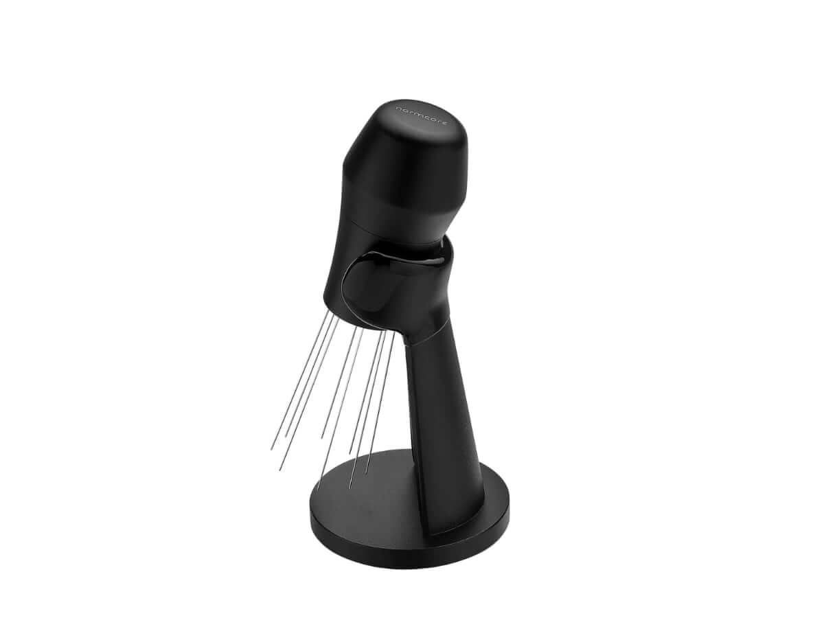 Normcore WDT Distribution Tool con supporto V3, tecnica di distribuzione Weiss, agitatore espresso a 9 rebbi, manico in legno di noce americano Normcore WDT Distribution Tool con supporto V3, tecnica di distribuzione Weiss, agitatore espresso a 9 rebbi, manico in legno di noce americano