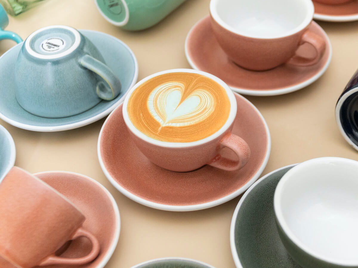 Loveramics | Egg 150ml Flat White Cup & Saucer - Mineral Colours