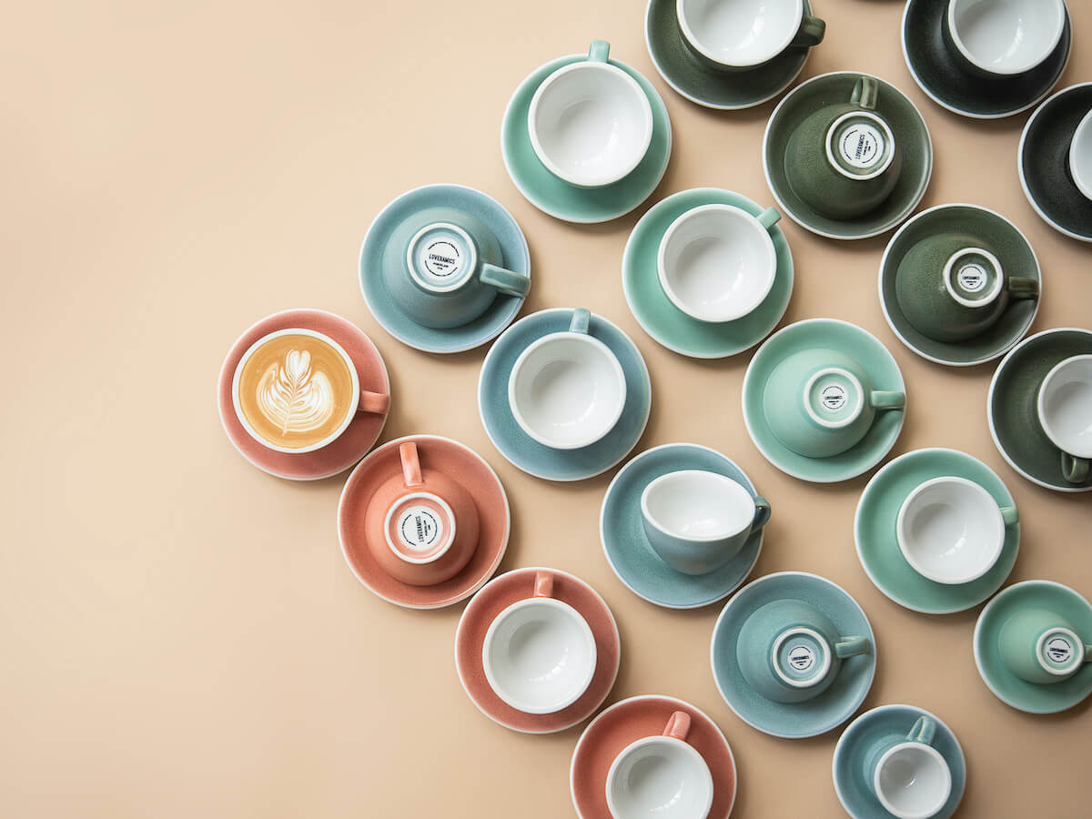 Loveramics | Egg 150ml Flat White Cup & Saucer - Mineral Colours