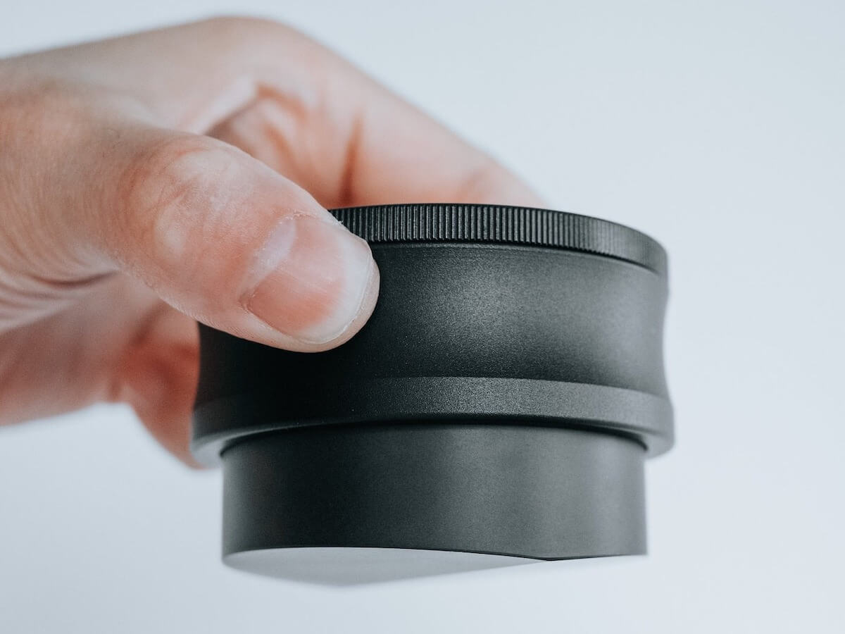 Normcore | Gravity Distributor Tool - Walnut Handle &amp; Titanium PVD Coated Base