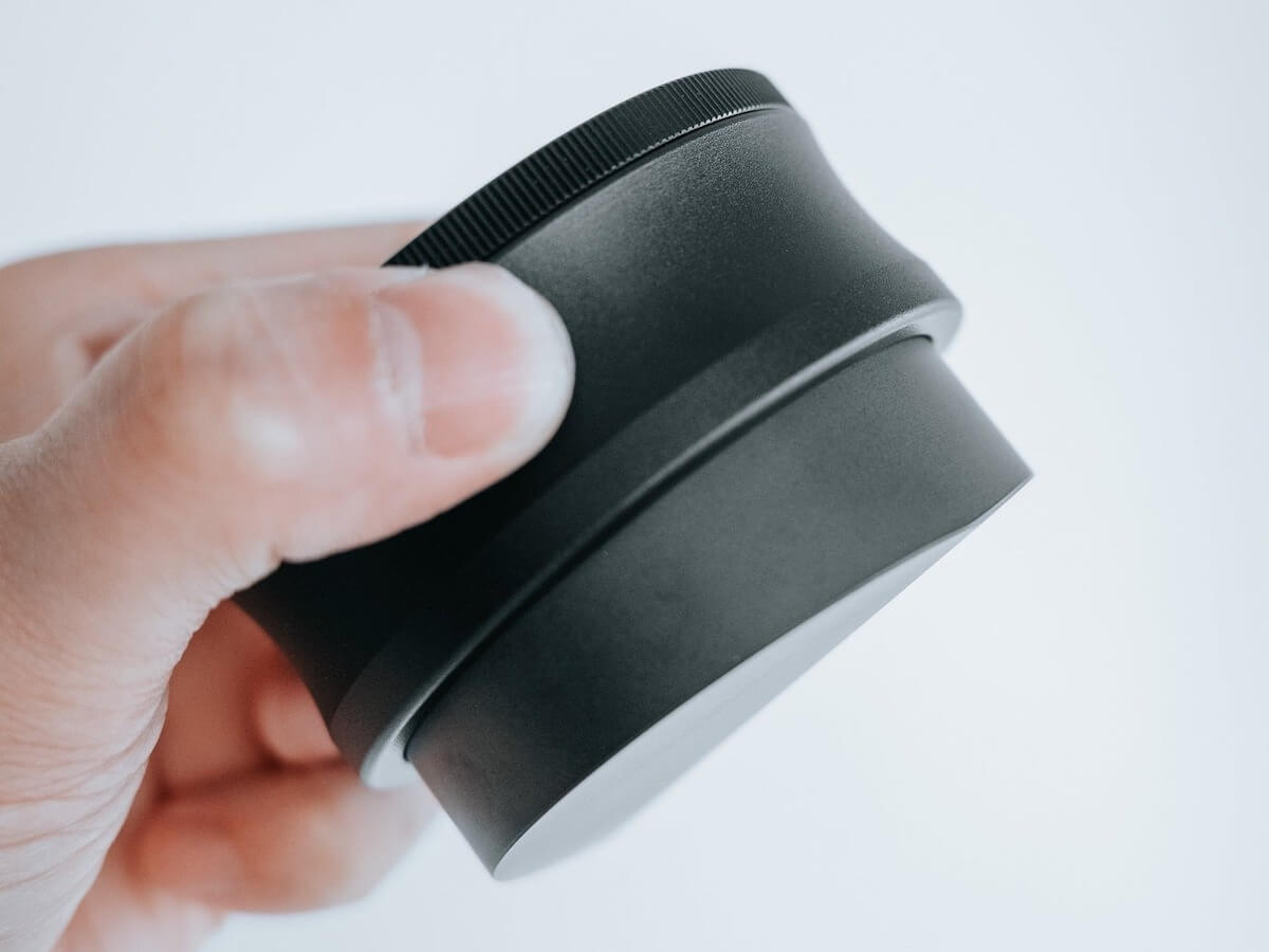 Normcore | Gravity Distributor Tool - Walnut Handle &amp; Titanium PVD Coated Base