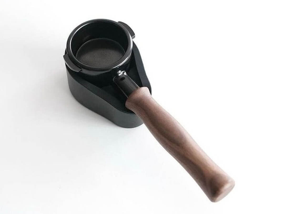 Normcore | Bottomless Portafilter - Walnut Handle &amp; Titanium PVD Coating