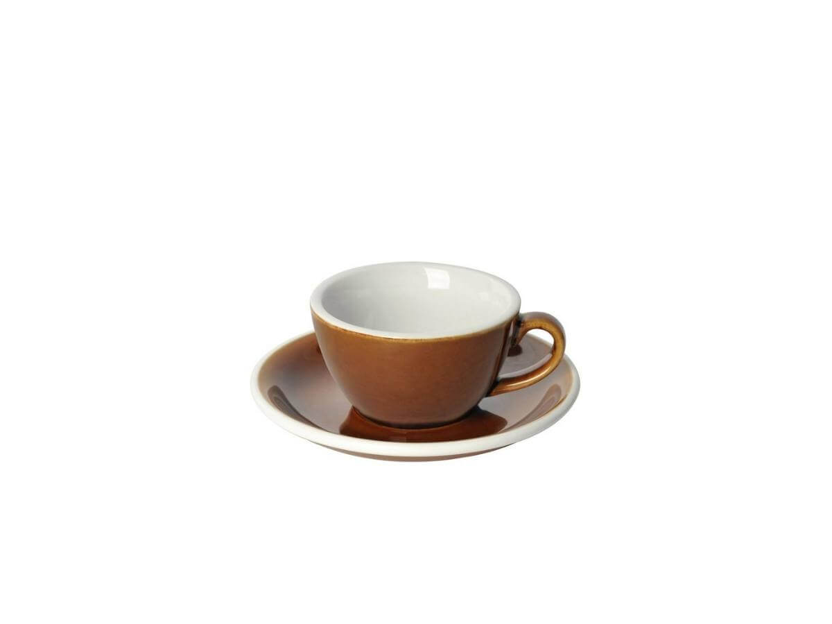 Loveramics | Egg 150ml Flat White Cup & Saucer - Potters Colours