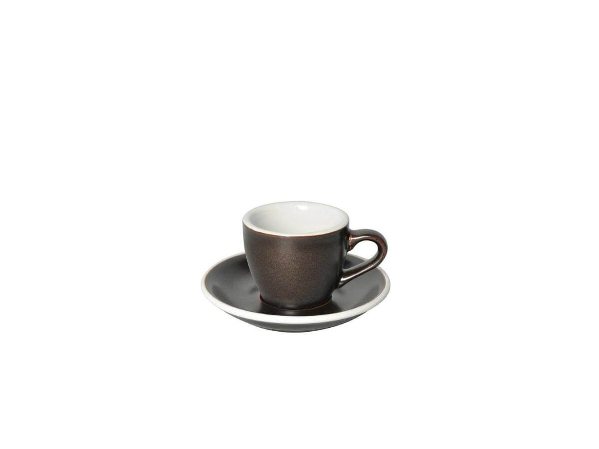 Loveramics | Egg 80ml Espresso Cup & Saucer - Potters Colours