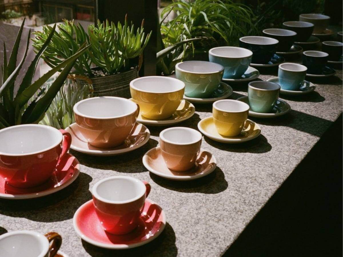 Loveramics | Egg 80ml Espresso Cup & Saucer - Potters Colours