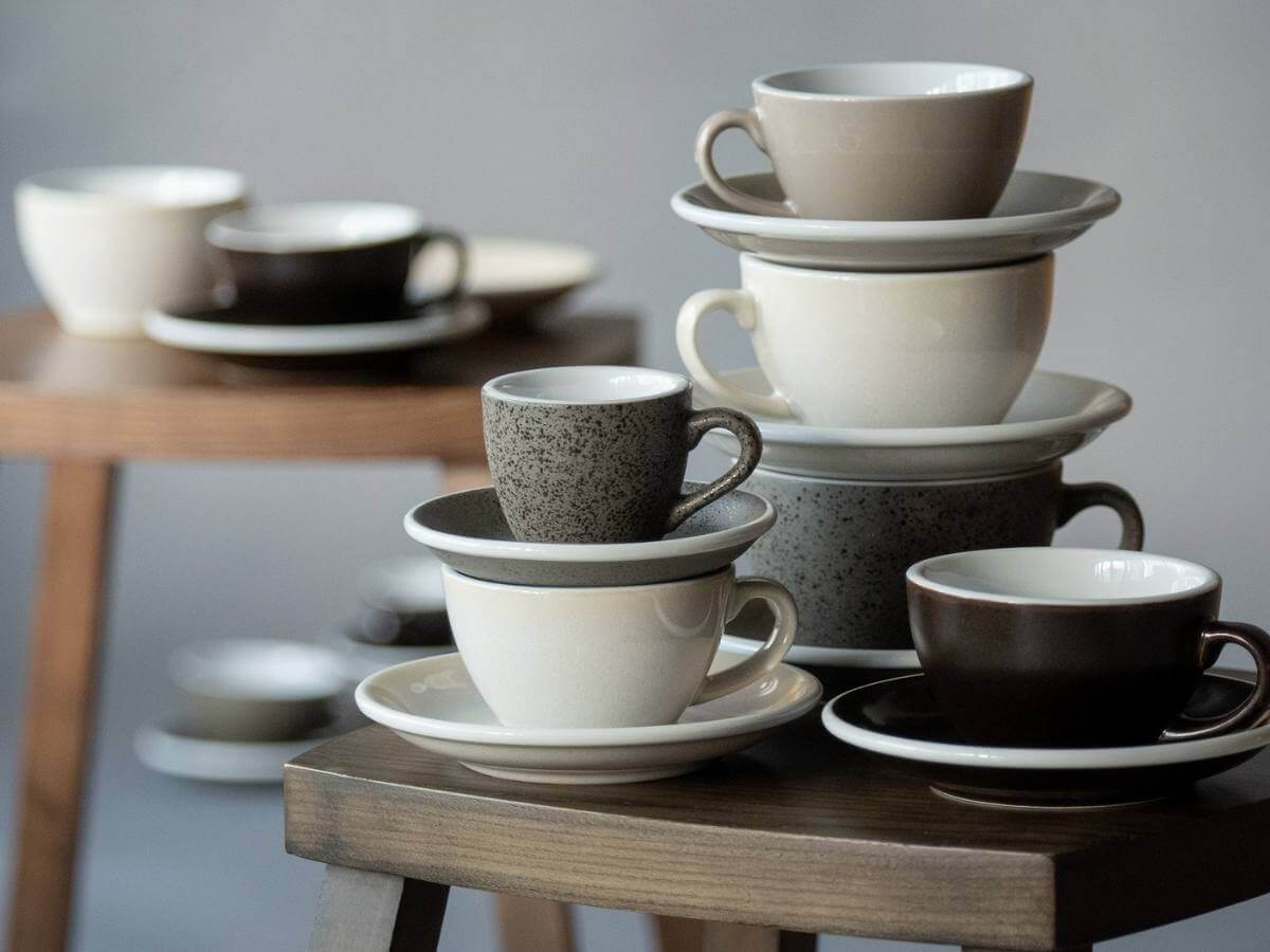 Loveramics | Egg 250ml Cappuccino Cup & Saucer - Potters Colours