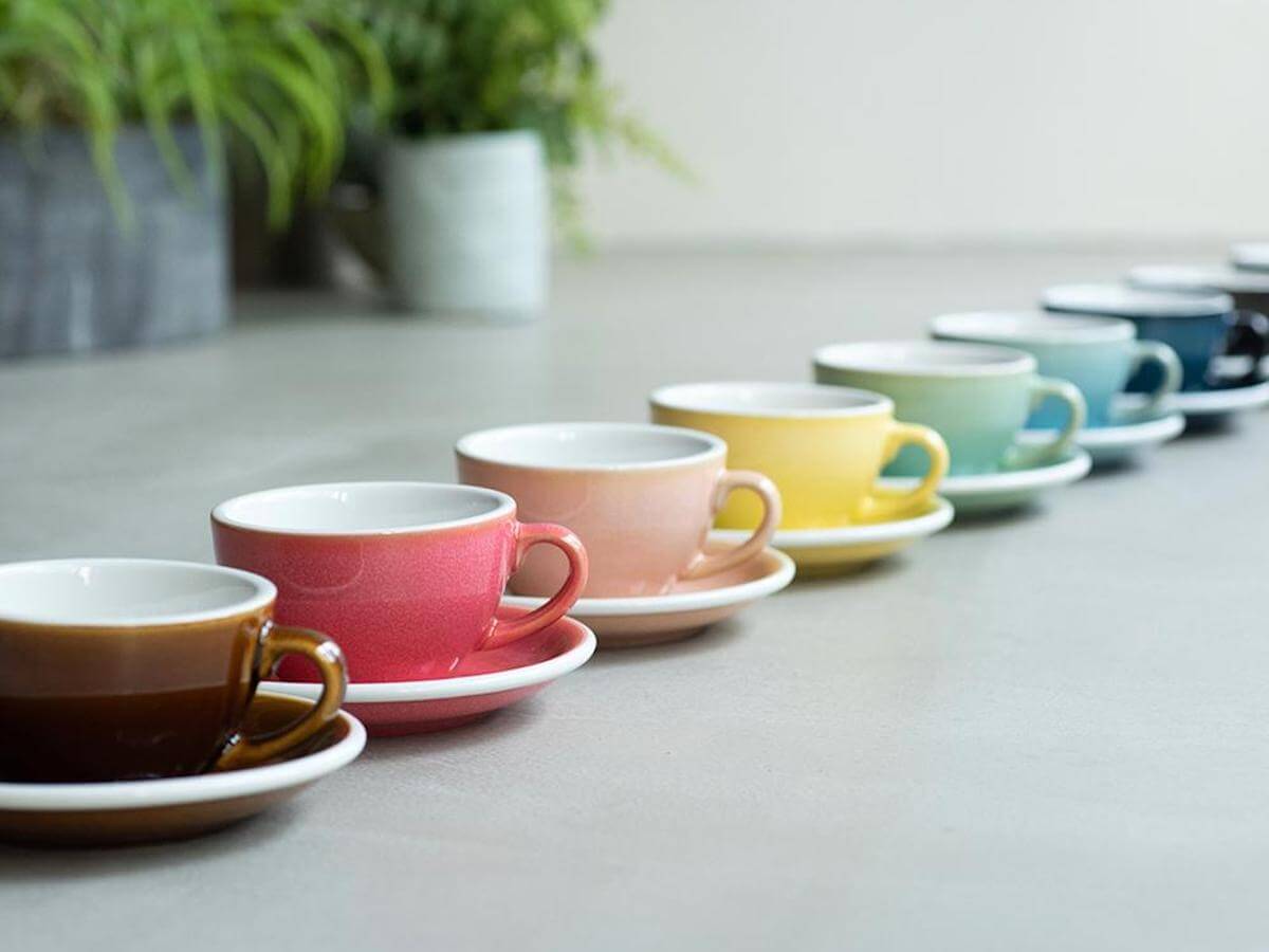 Loveramics | Egg 200ml Cappuccino Cup &amp; Saucer - Potters Colours