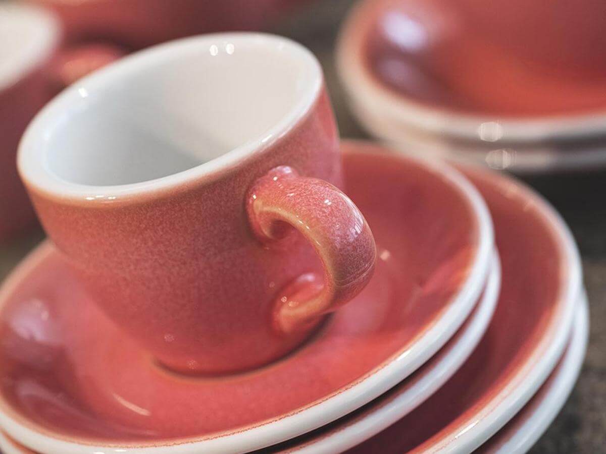 Loveramics | Egg 80ml Espresso Cup &amp; Saucer - Potters Colours