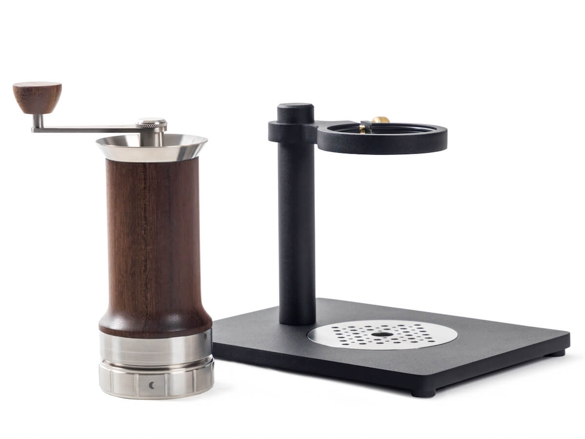 Aram | Espresso Maker w. Steel Support - Chestnut