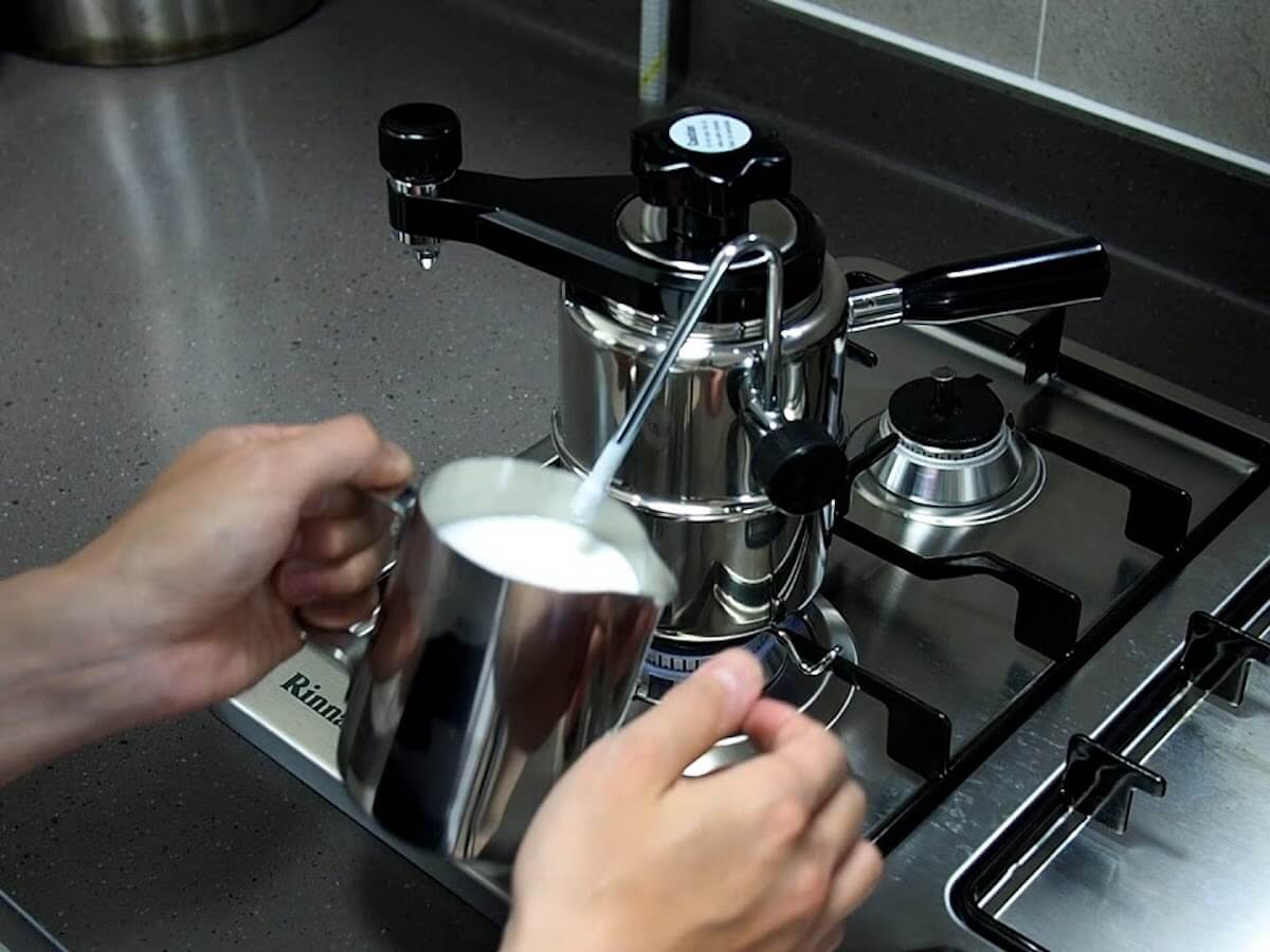 Stove Top Latte Cappuccino Milk Steamer