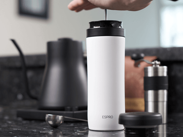 Espro P1 Travel Coffee Press Chalk White Cafune Boutique