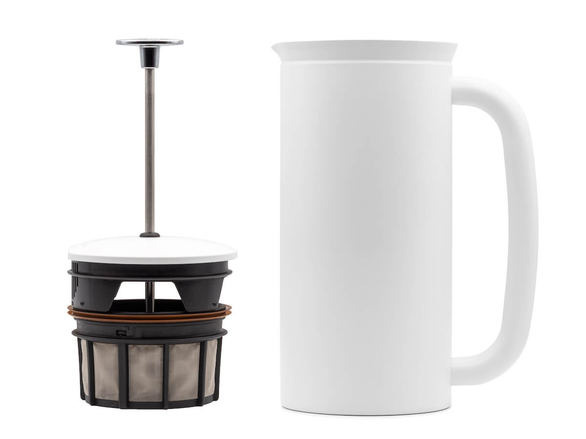 Espro P7 French Press, Stainless Steel, Double Wall, White, 32 oz.