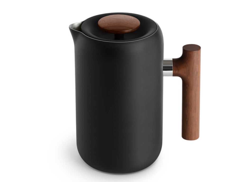 Fellow | Clara French Press - Matte Black w. Walnut - Cafuné Boutique