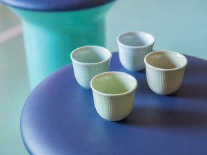 Loveramics | Set of 4 Embossed Tasting Cups - Moonbeam