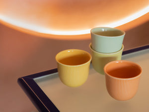 Loveramics | Set of 4 Embossed Tasting Cups - Gleam