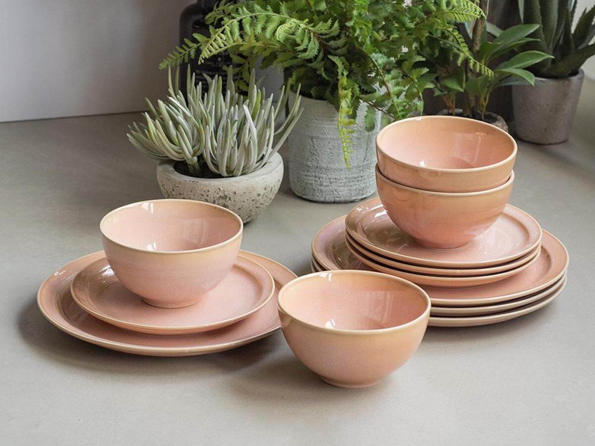 Loveramics | Er-Go! Rose 12pc Bundle for 4 People - Western