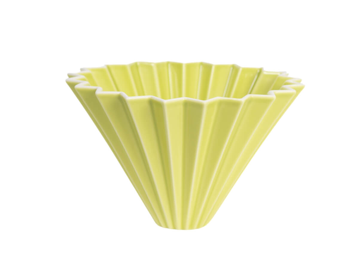 Origami Ceramic Coffee Server Matte Green